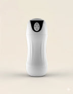 Masturbateur automatique AéroPulse 5D en vue avant, design blanc élégant, stimulation masculine haute technologie