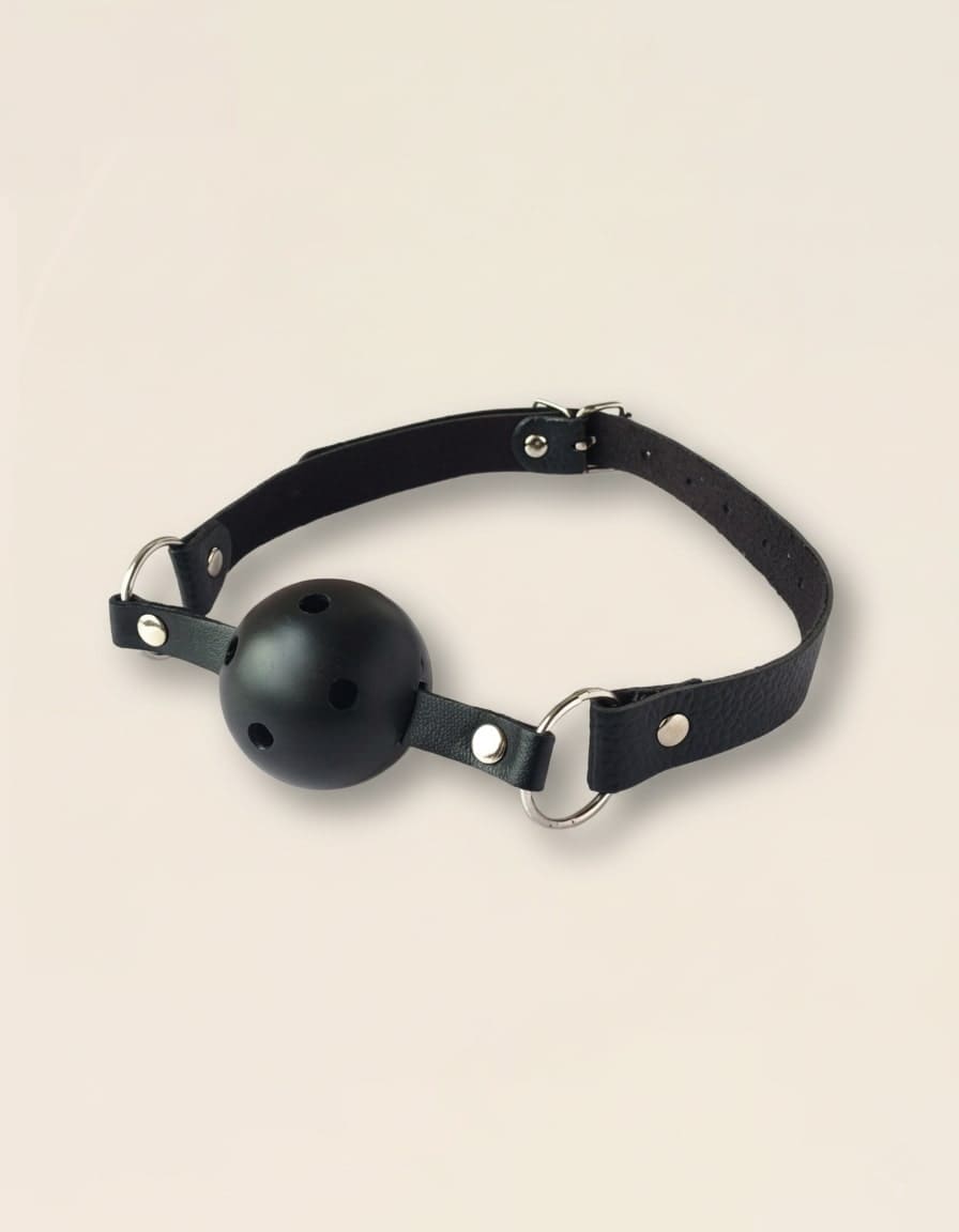Baillon boule noir réglable – Accessoire inclus dans le kit Secret Lovers