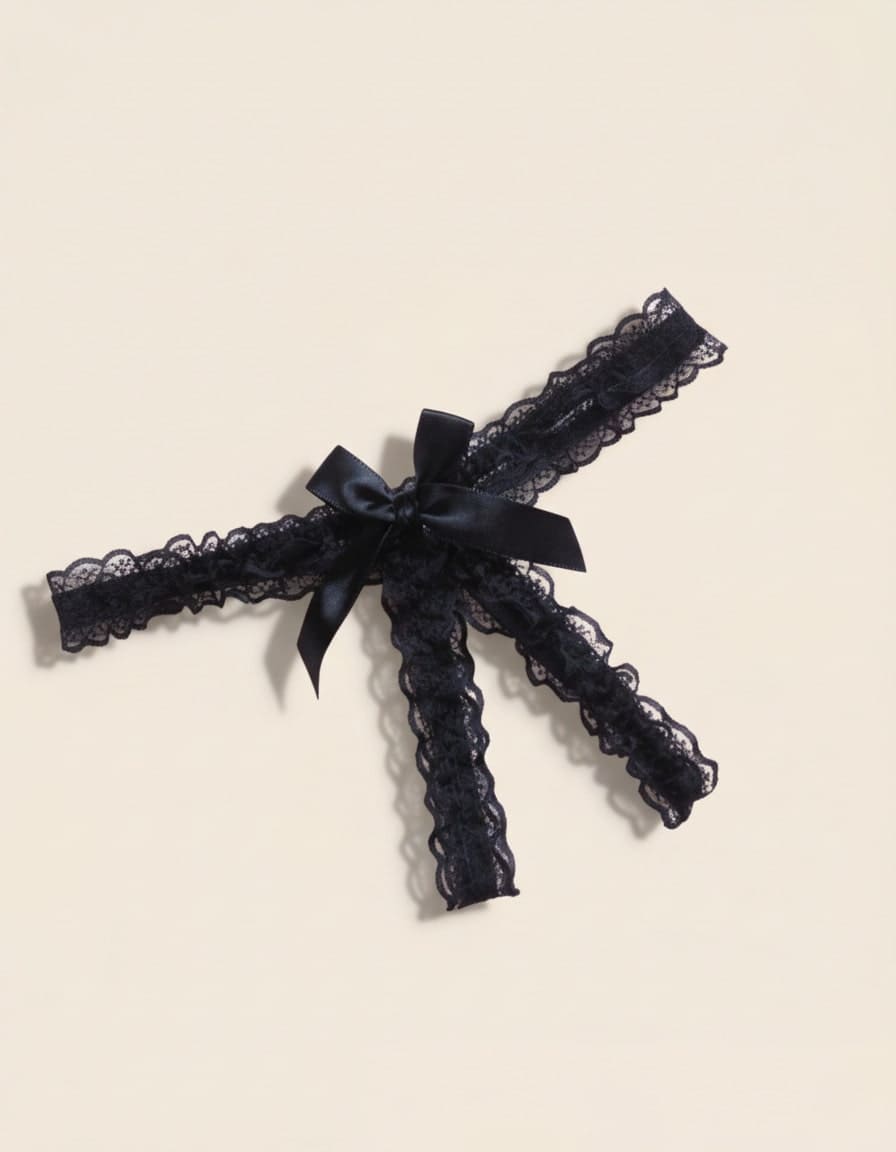 Culotte Ouverte en Dentelle avec Nœud Satin – Ultra Sexy & Extensible - Jardin Intime