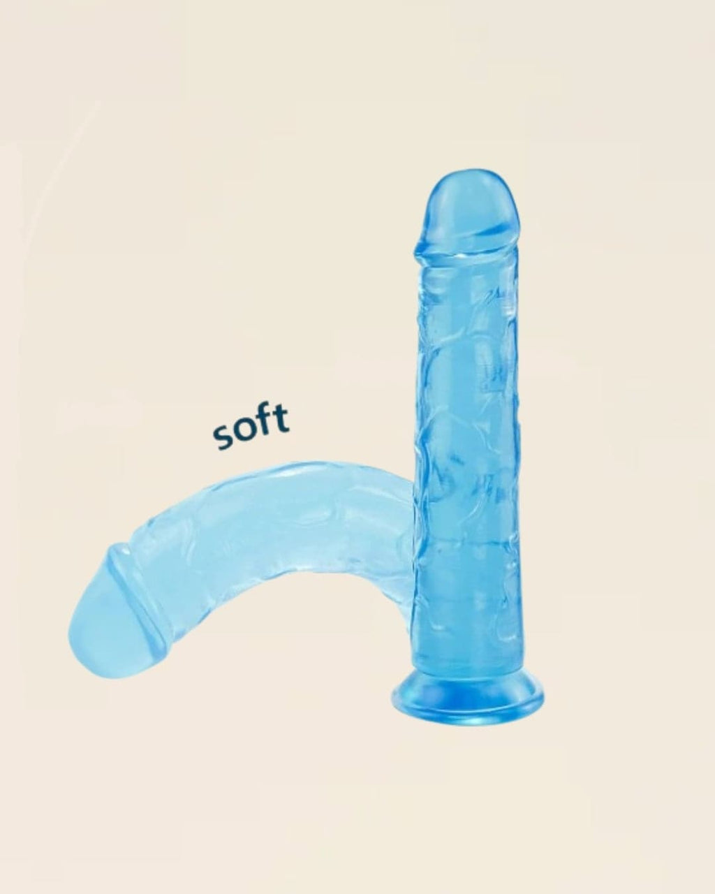 Gode réaliste flexible et soft – silicone souple – ventouse puissante – Jardin Intime