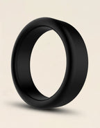 Triple Power Rings noirs en silicone, pour maintien et intensification du plaisir masculin