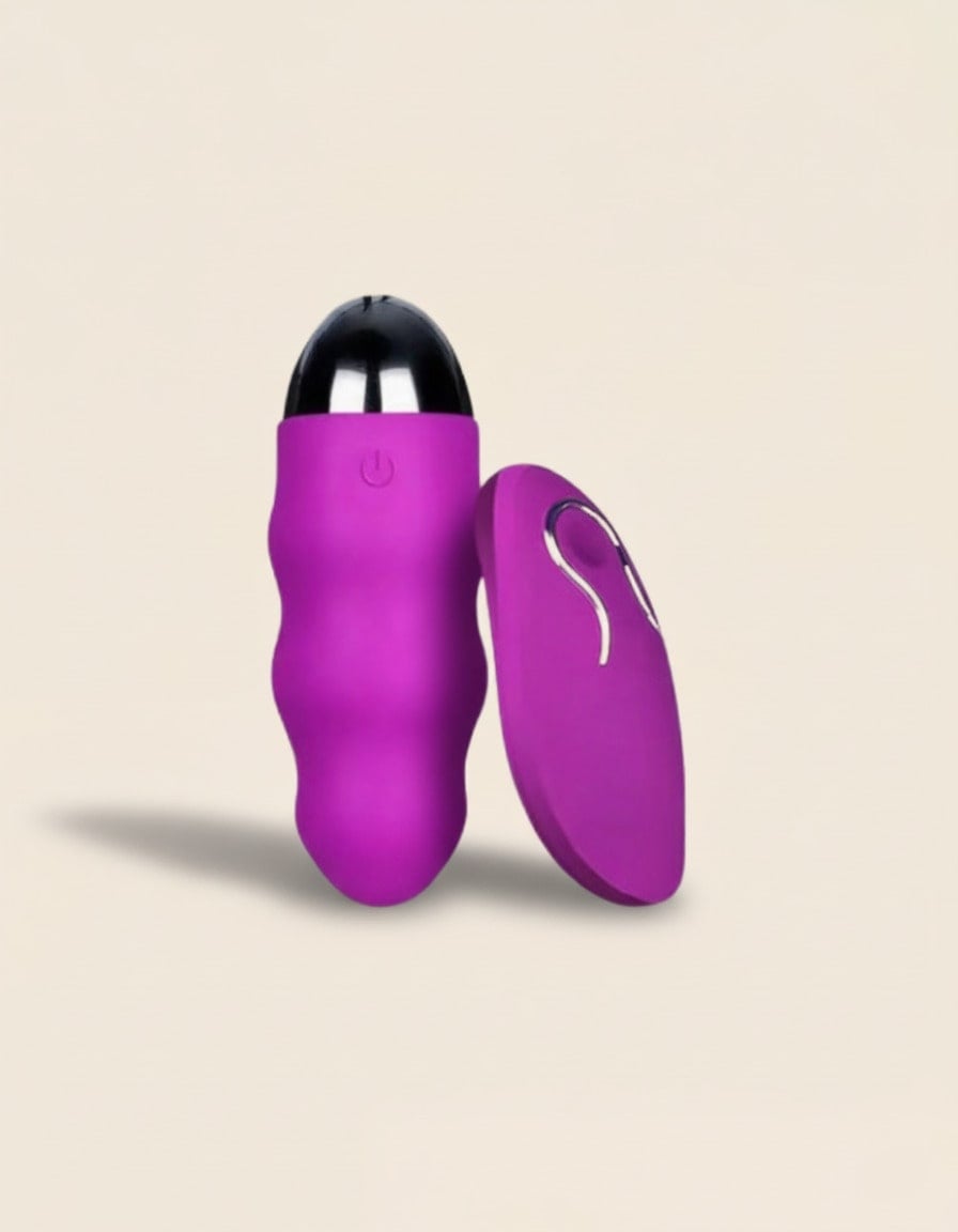 "Oeuf vibrant télécommande – 12 vitesses / Waterproof / Recharge USB - Jardin Intime