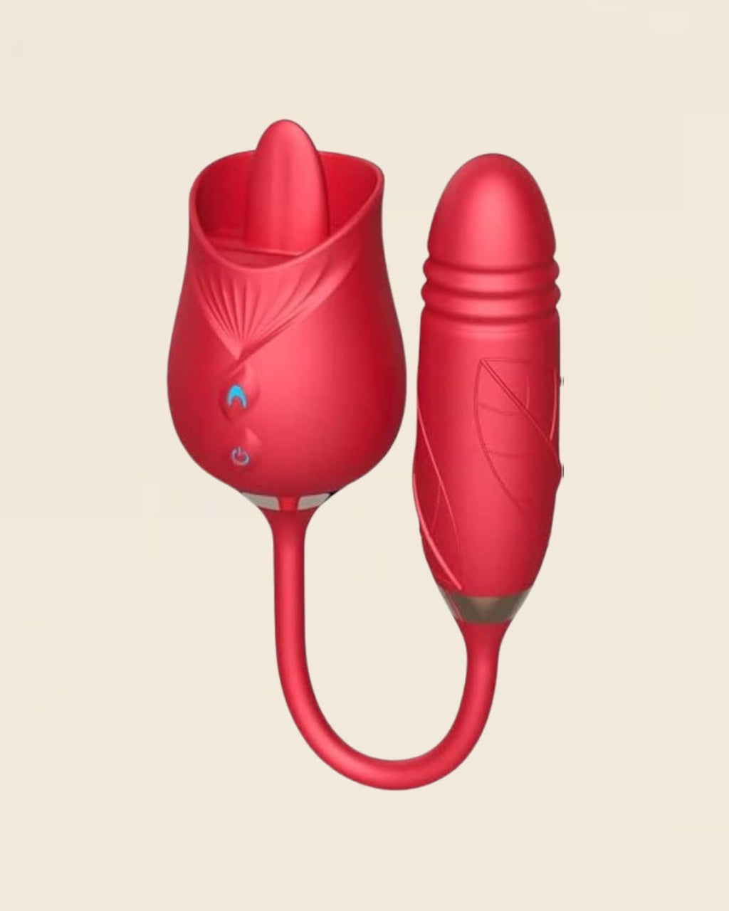 Rose Rouge Duo Sensation™ – Licking & Vibration 2 - en - 1 - Jardin Intime