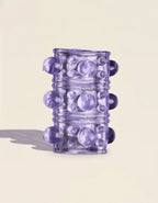 Manchette Sleeve Crystal Touch violet avec reliefs circulaires – stimulation intense 360°