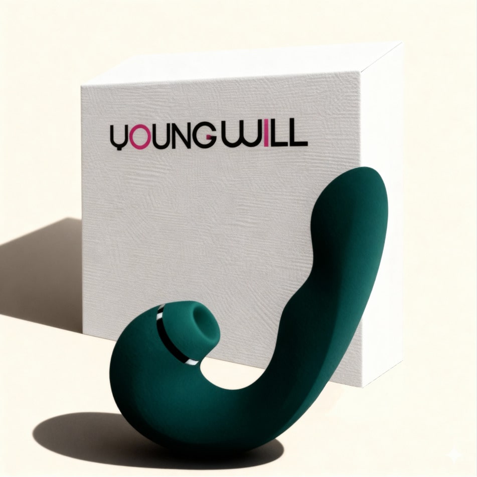 Stimulateur Duo Émeraude – Succion Air Pulse + Vibrations Profondes + Licking/Thrusting - Jardin Intime