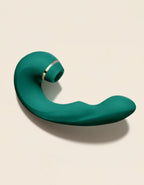 Stimulateur Duo Émeraude – Succion Air Pulse + Vibrations Profondes + Licking/Thrusting - Jardin Intime